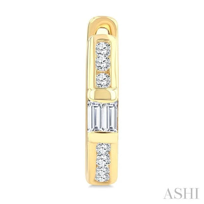Petite Diamond Huggie Fashion Earrings