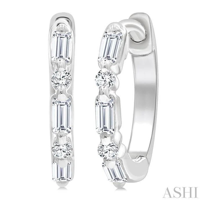 Petite Diamond Huggie Fashion Earrings