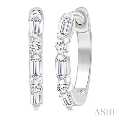 Petite Diamond Huggie Fashion Earrings