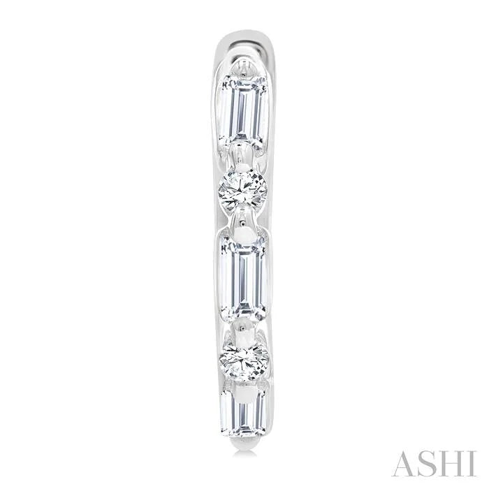 Petite Diamond Huggie Fashion Earrings