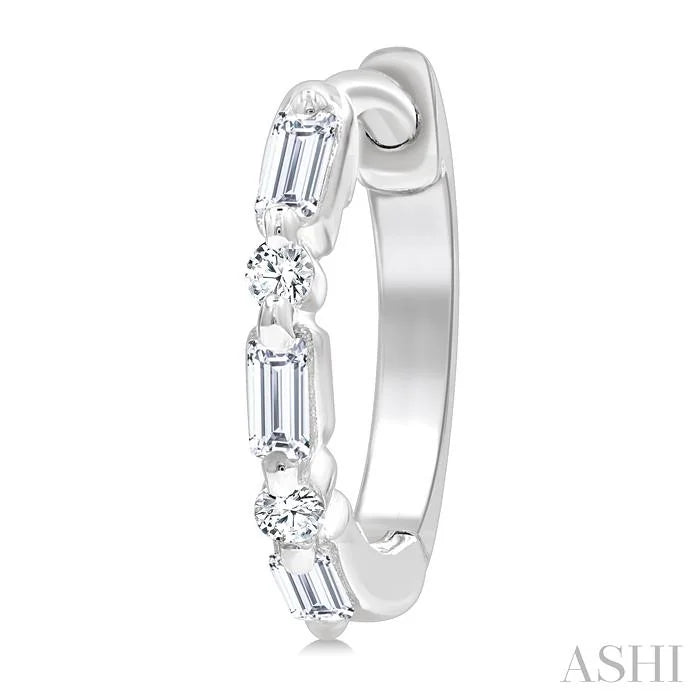Petite Diamond Huggie Fashion Earrings