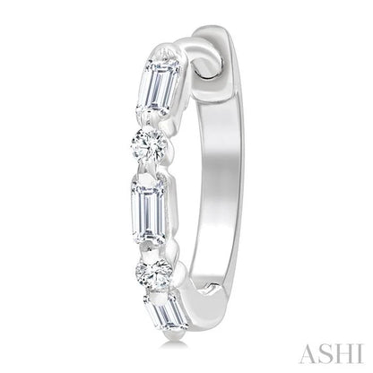 Petite Diamond Huggie Fashion Earrings