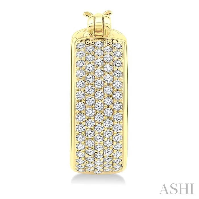 Diamond Fashion Huggie Earrings