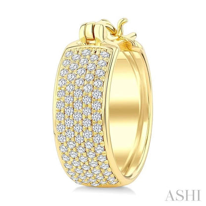 Diamond Fashion Huggie Earrings