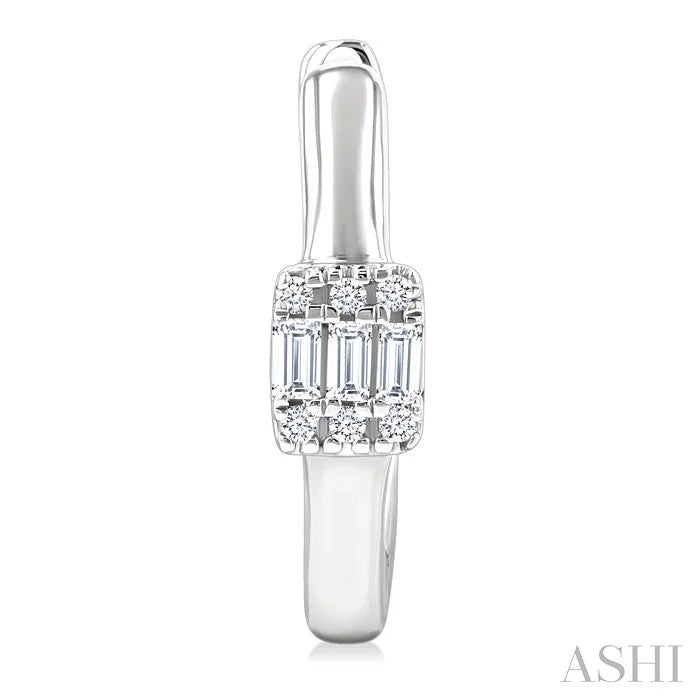 Fusion Petite Diamond Fashion Huggie Earrings