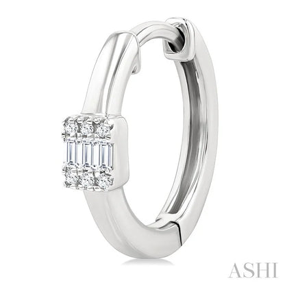 Fusion Petite Diamond Fashion Huggie Earrings