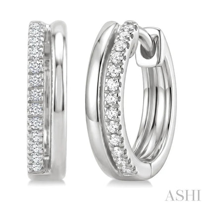 Petite Diamond Fashion Huggie Earrings