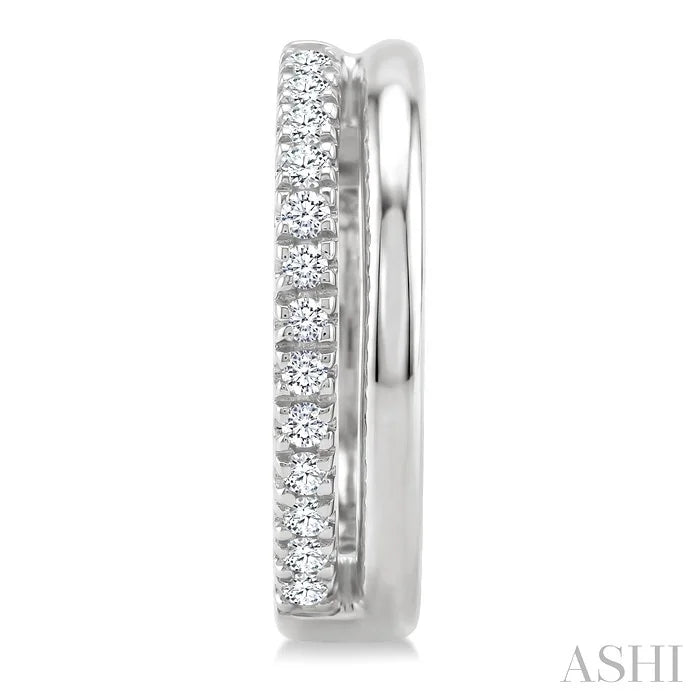 Petite Diamond Fashion Huggie Earrings