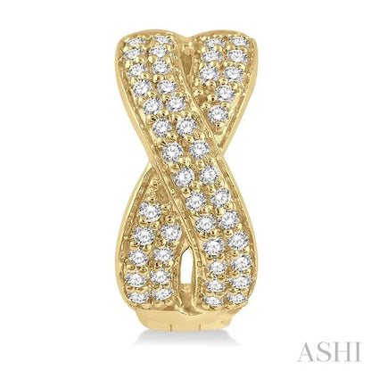 Petite Diamond Huggie Fashion Earrings