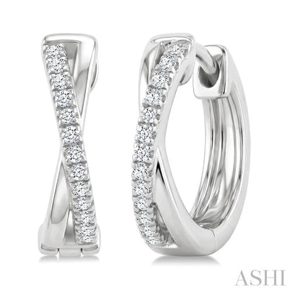 X' Petite Diamond Fashion Huggie Earrings