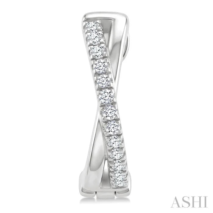 X' Petite Diamond Fashion Huggie Earrings