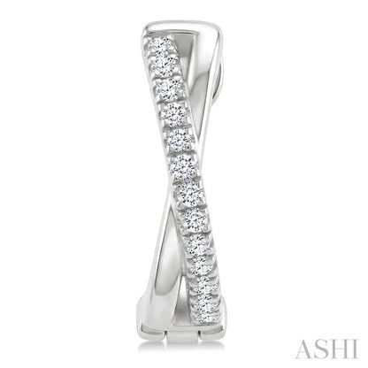 X' Petite Diamond Fashion Huggie Earrings