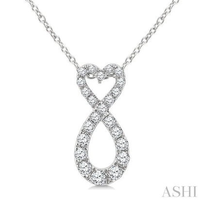 Heart Shape Infinity Diamond Fashion Pendant