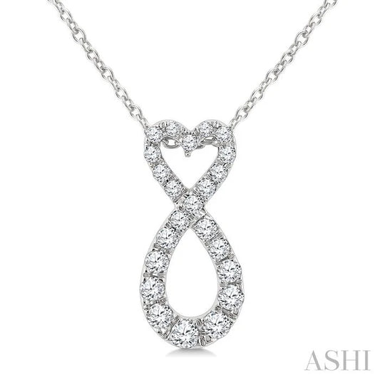 Heart Shape Infinity Diamond Fashion Pendant