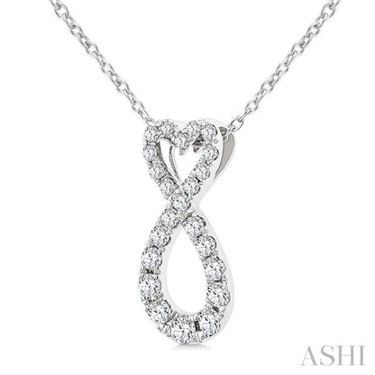 Heart Shape Infinity Diamond Fashion Pendant