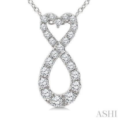 Heart Shape Infinity Diamond Fashion Pendant