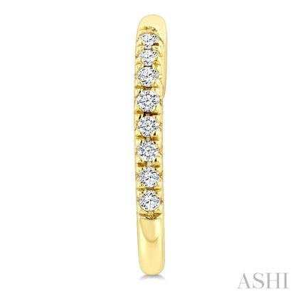 Petite Diamond Fashion Huggie Cuff Earrings