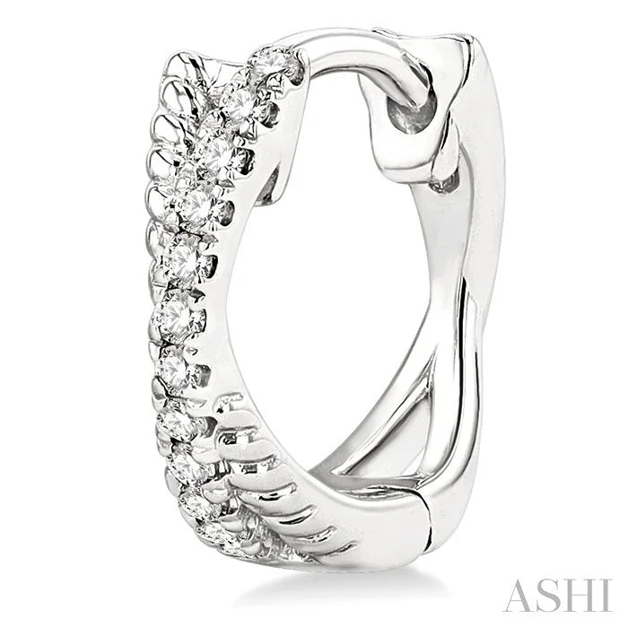 Petite Diamond Huggie Fashion Earrings