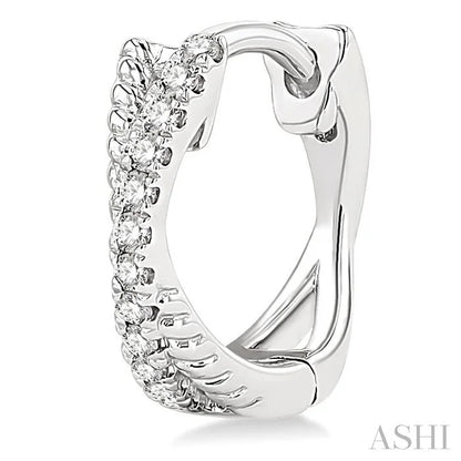 Petite Diamond Huggie Fashion Earrings