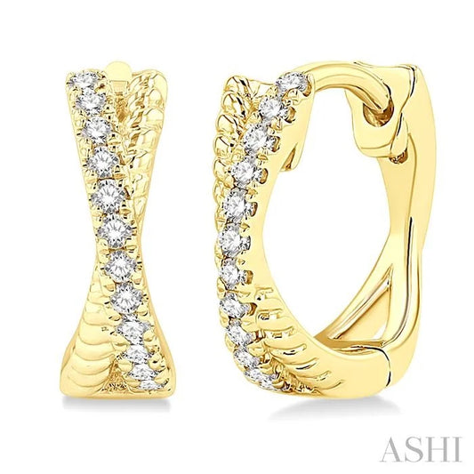 Petite Diamond Huggie Fashion Earrings