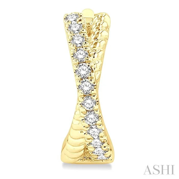 Petite Diamond Huggie Fashion Earrings