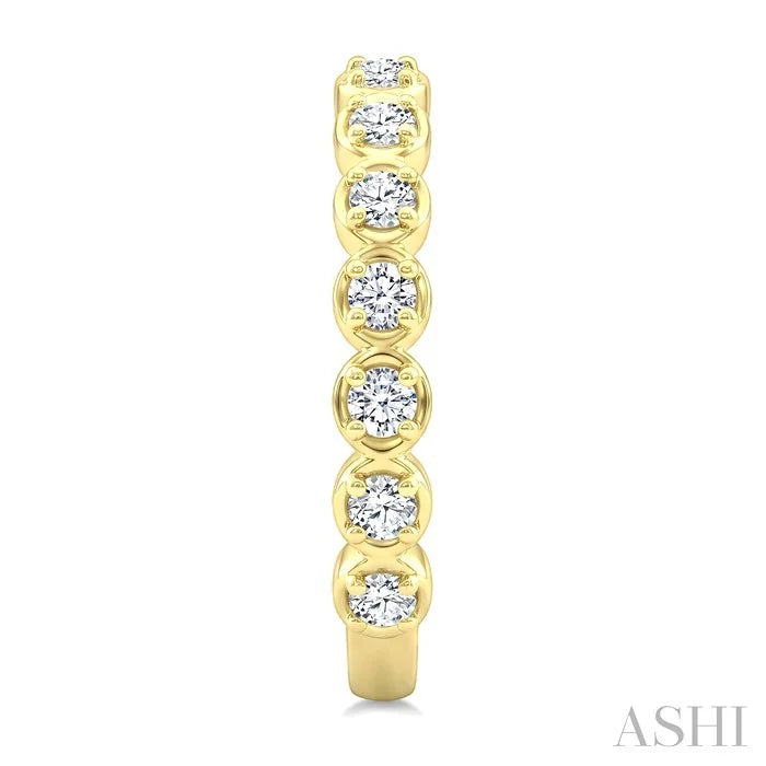 Petite Diamond Fashion Huggie Cuff Earrings