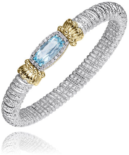 Vahan 14k Gold & Sterling Silver Mother of Pearl Bracelet