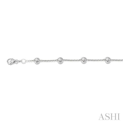 Diamond Station Chain Bracelet