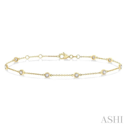 Diamond Station Chain Bracelet