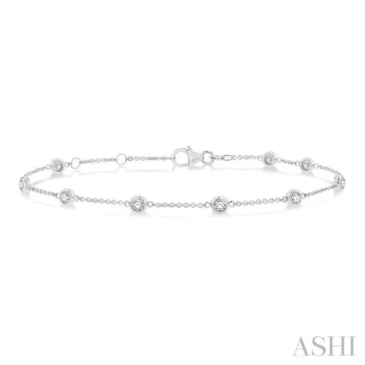 Diamond Station Chain Bracelet
