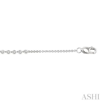 Bezel Set Petite Diamond Fashion Chain Bracelet