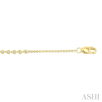 Bezel Set Petite Diamond Fashion Chain Bracelet