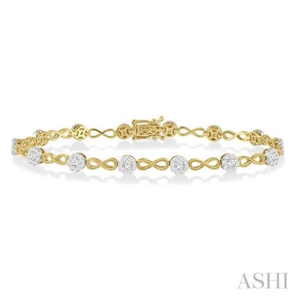 Lovebright Diamond Infinity Link Bracelet