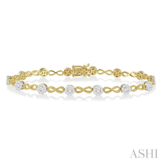 Lovebright Diamond Infinity Link Bracelet