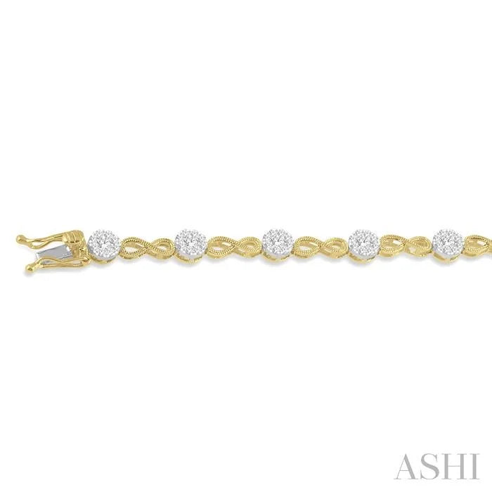 Lovebright Diamond Infinity Link Bracelet