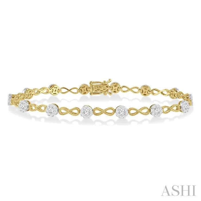 Lovebright Diamond Infinity Link Bracelet