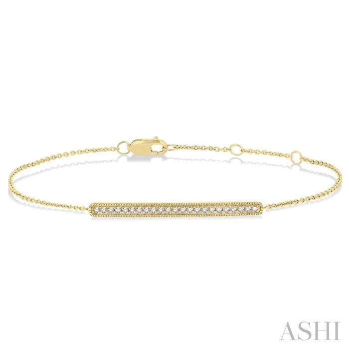 Bar Petite Diamond Fashion Chain Bracelet