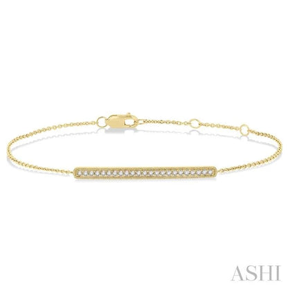 Bar Petite Diamond Fashion Chain Bracelet
