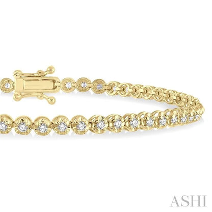 Illusion Diamond Tennis Bracelet
