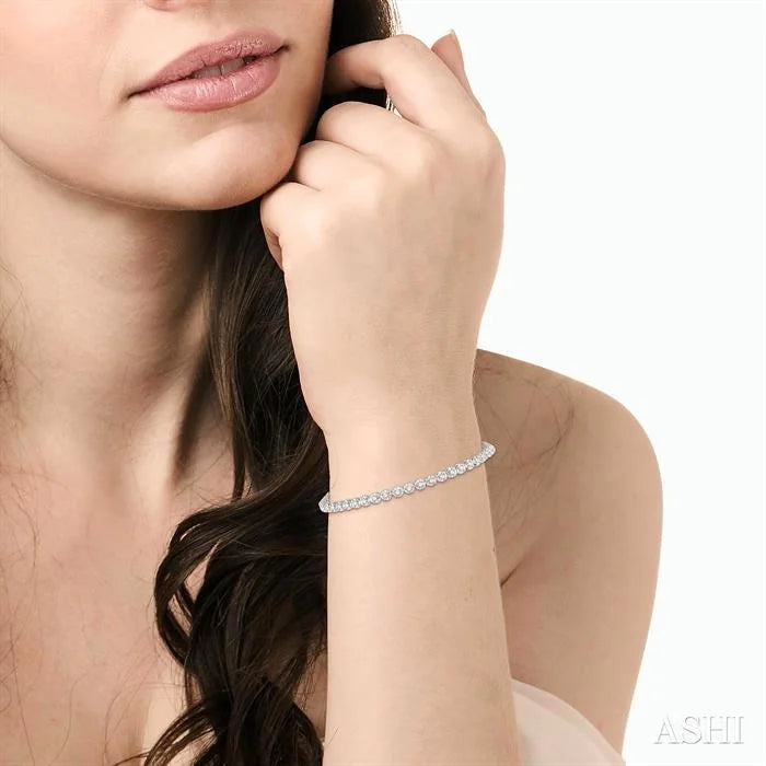 Illusion Diamond Tennis Bracelet