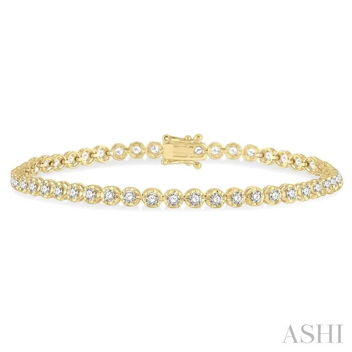 Illusion Diamond Tennis Bracelet