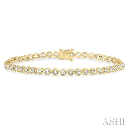 Illusion Diamond Tennis Bracelet