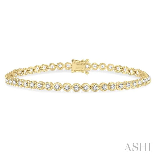 Illusion Diamond Tennis Bracelet