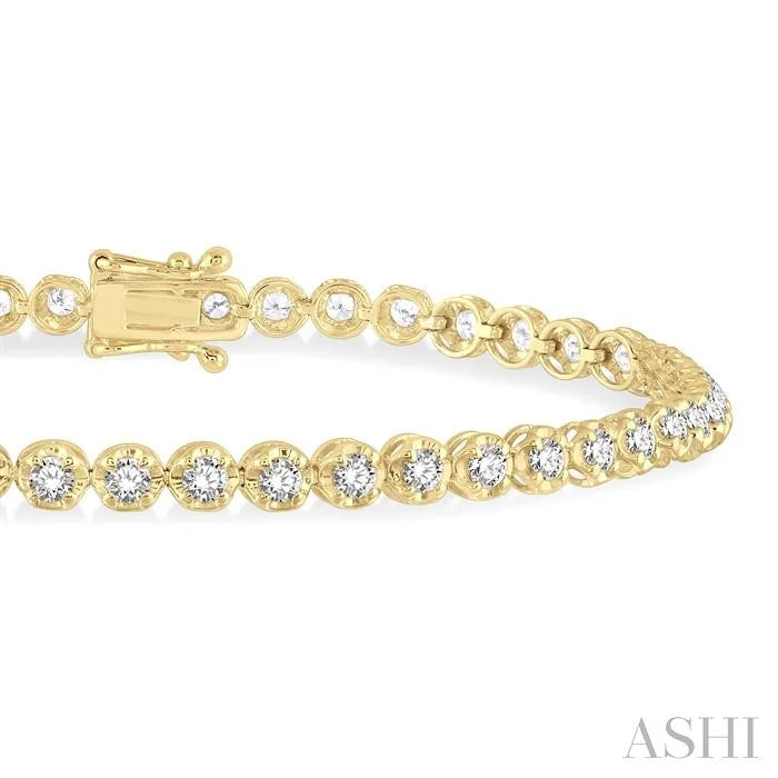 Illusion Diamond Tennis Bracelet