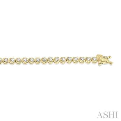 Illusion Diamond Tennis Bracelet