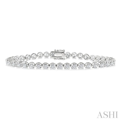 Illusion Diamond Tennis Bracelet