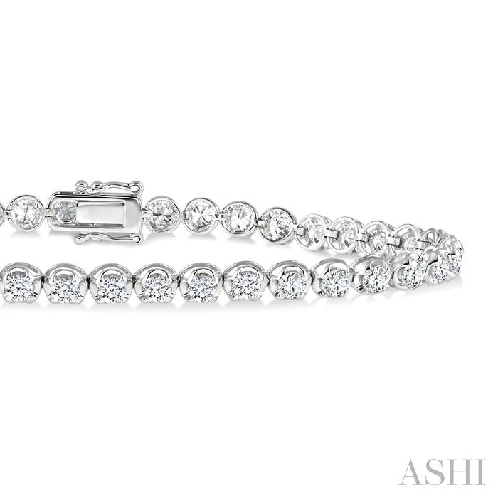 Illusion Diamond Tennis Bracelet