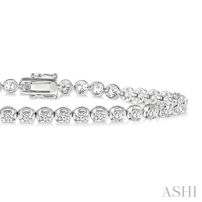 Illusion Diamond Tennis Bracelet