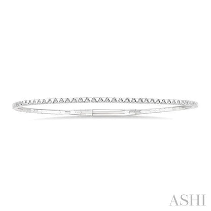 Diamond Halfway Triangle Flex Bangle