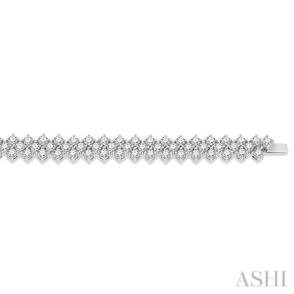 Chevron Diamond Tennis Bracelet